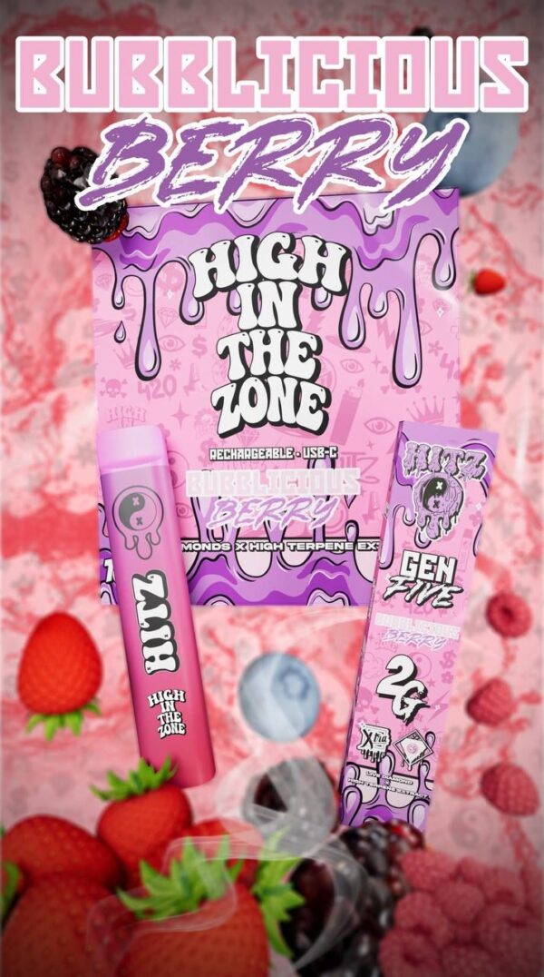 Hitz Disposable - Bubblicious Berry